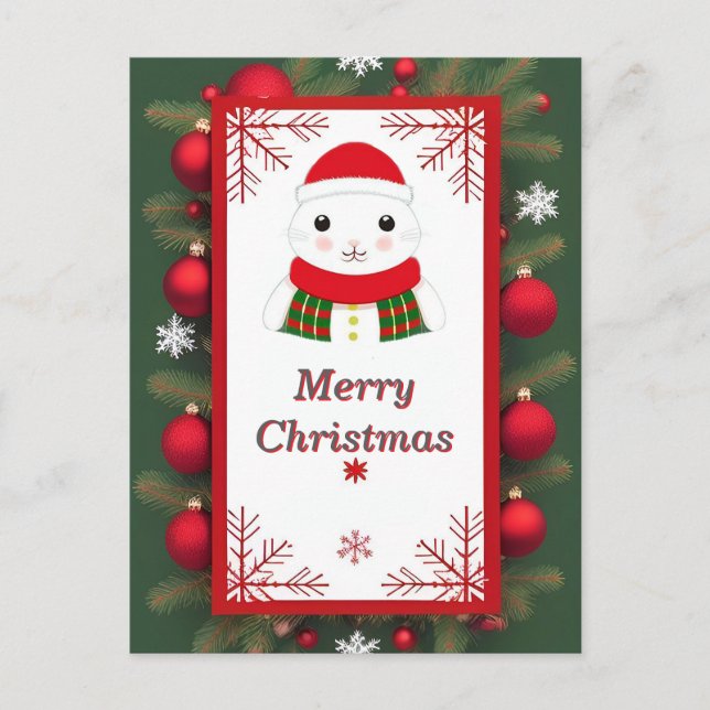 Delightful Christmas-themed card (Front)