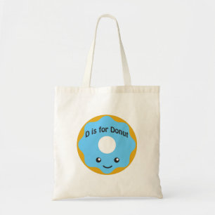 Delightful D is for Doughnut Tote Bag