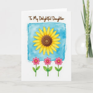 Delightful Daughter Floral Card