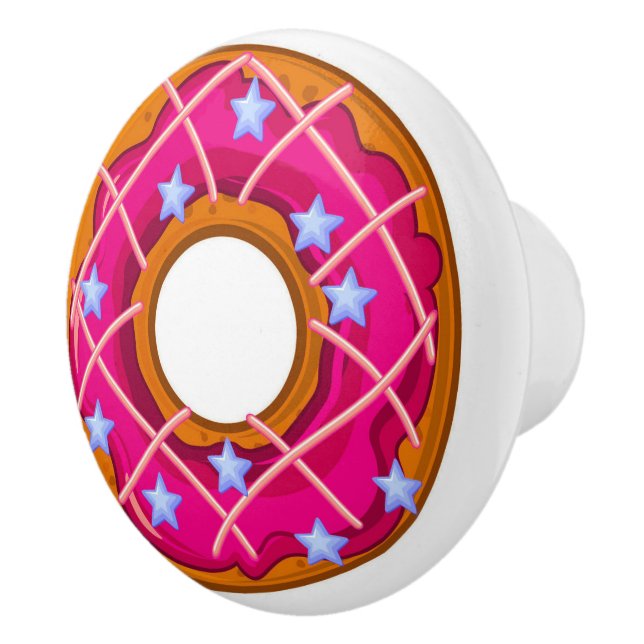 Delightful Decadent Doughnut / Doughnut Ceramic Knob (Right)