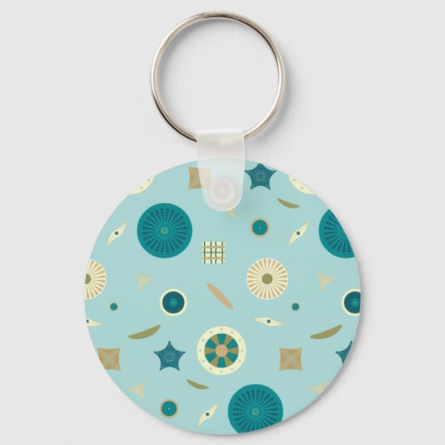 Delightful Diatoms Keychain (Front)