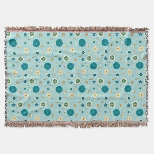Delightful Diatoms Throw Blanket (Front)
