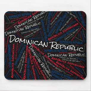 Delightful Dominican Republic Flag Colours Mouse Pad