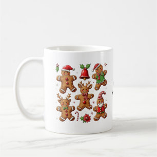 Delightful Doodle of Gingerbread Cookies Festive Coffee Mug
