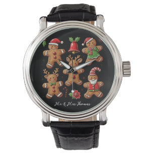 Delightful Doodle of Gingerbread Cookies Festive Watch