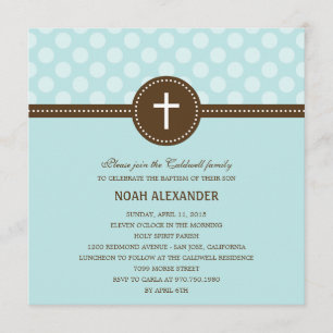 Delightful Dots Baptism/Christening Invitation