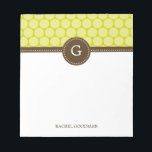 Delightful Dots Personalised Notepad<br><div class="desc">Personalise our modern notepads to create a unique addition to your desk or create as a gift for someone else! Perfect as teacher gifts too! 
 Design ©berryberrysweet.com</div>