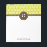 Delightful Dots Personalised Notepad<br><div class="desc">Personalise our modern notepads to create a unique addition to your desk or create as a gift for someone else! Perfect as teacher gifts too! 
 Design ©berryberrysweet.com</div>