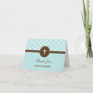 Delightful Dots Thank You Card - Blue