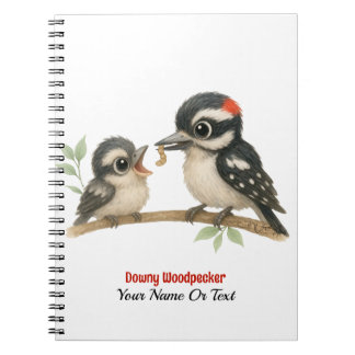 Delightful Downy Woodpecker Notebook