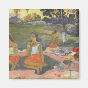 Delightful Drowsiness by Paul Gauguin, Vintage Art Magnet