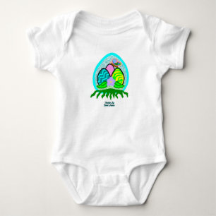 Delightful Easter Eggs Baby Jersey Bodysuit