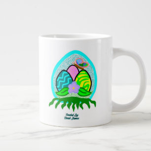 Delightful Easter Eggs Jumbo Coffee Mug