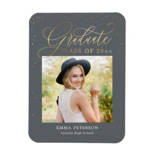 Delightful Graduation Announcement Magnet