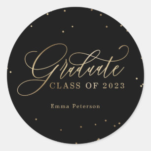 Delightful Graduation Stickers or Envelope Seals