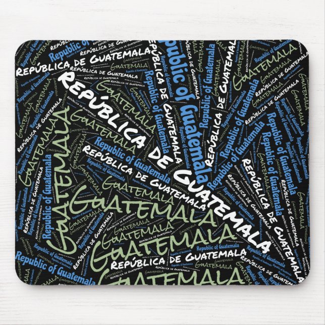 Delightful Guatemala Flag Colours Patriotic Mouse Pad (Front)