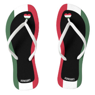 Delightful Hungary Flag Colours Patriotic Thongs