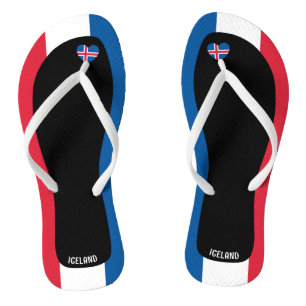 Delightful Iceland Flag Colours Patriotic Thongs
