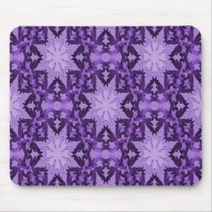 Delightful Lavender Snowflakes... Mouse Pad
