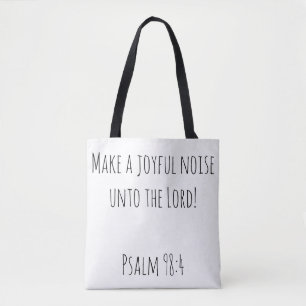 Delightful Make a Joyful Noise Tote Bag