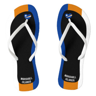 Delightful Marshall Islands Flag Colours Patriotic Thongs