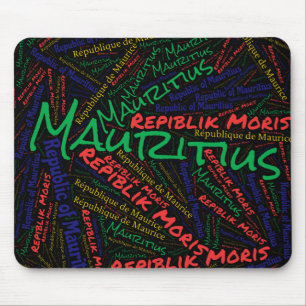 Delightful Mauritius Flag Colours Patriotic Mouse Pad