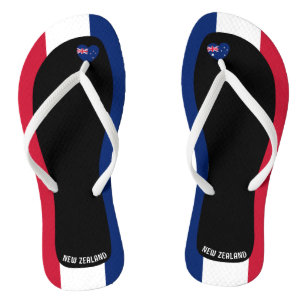 Delightful New Zealand Flag Colours Patriotic Thongs