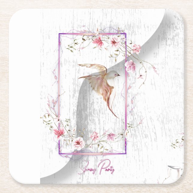 Delightful party paper coasters  (Front)
