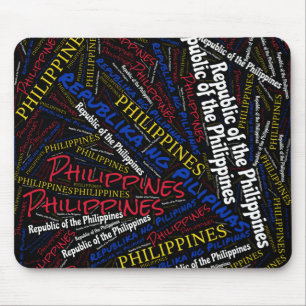 Delightful Philippines Flag Colours Patriotic Mouse Pad