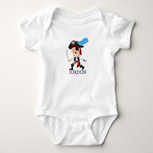 Delightful Pirate Baby Bodysuit (Front)