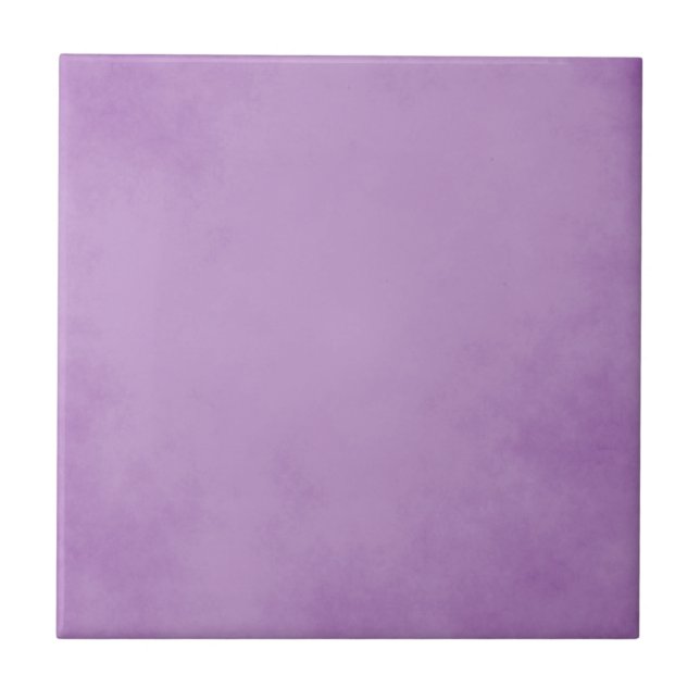 Delightful purple parchment ceramic tile (Front)