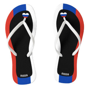 Delightful Russia Flag Colours Patriotic Thongs