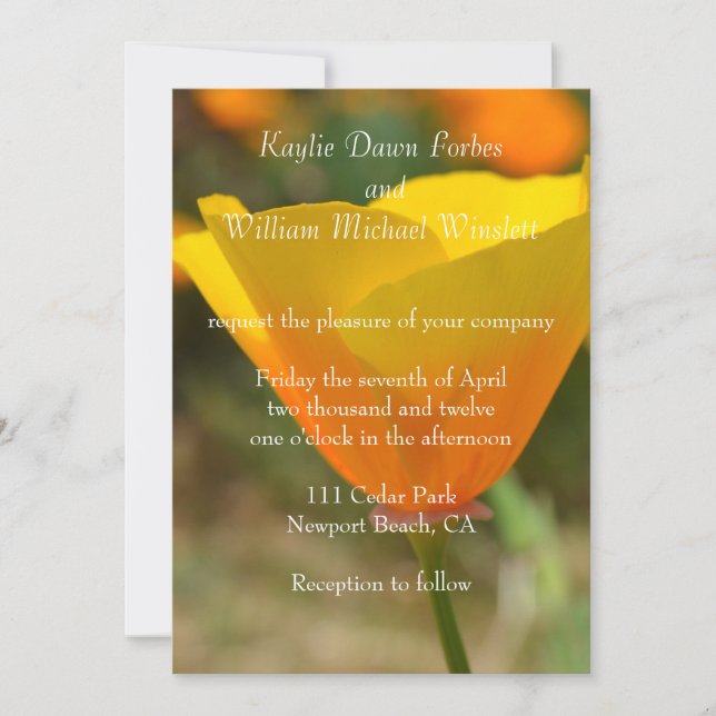 Delightful Spring Invitation (Front)