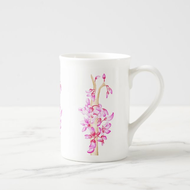 Delightful Spring on a Bone China Mug (R) (Right)