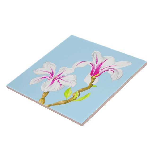 Delightful Spring on a Ceramic Tile (M) (Side)