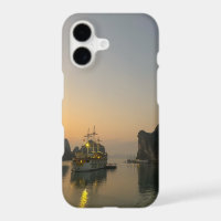 Delightful sunset in Halong Bay Vietnam