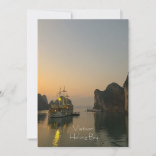 Delightful sunset in Halong Bay Vietnam Case-Mate  Invitation