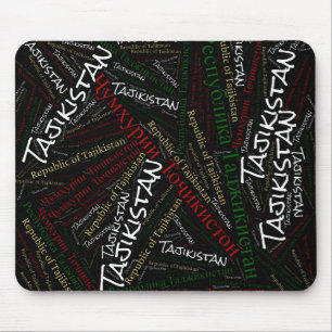 Delightful Tajikistan Flag Colours Patriotic Mouse Pad