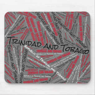 Delightful Trinidad and Tobago Flag Colours Mouse Pad