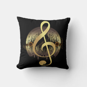 Delightful Tune - Gold Cushion
