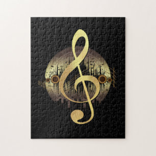 Delightful Tune - Gold  Jigsaw Puzzle