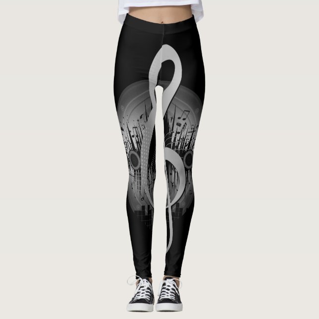 Delightful Tune - Silver    Leggings (Front)