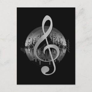 Delightful Tune - Silver Postcard