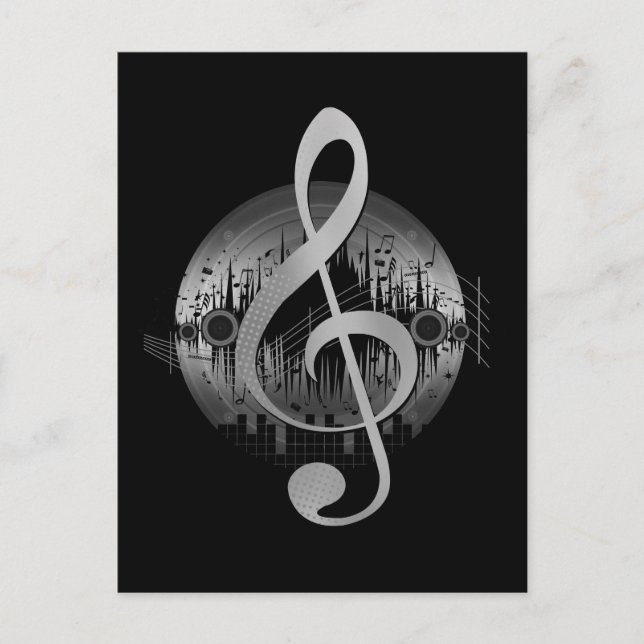 Delightful Tune - Silver Postcard (Front)