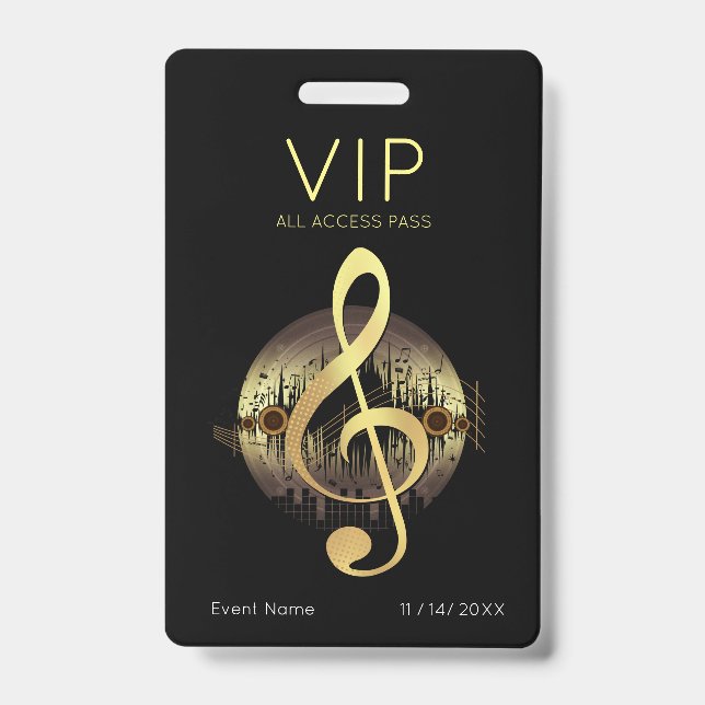 Delightful Tune VIP All Access ID Badge (Front)