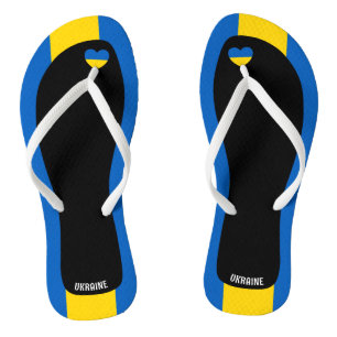 Delightful Ukraine Flag Colours Patriotic Thongs