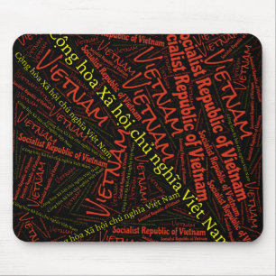 Delightful Vietnam Flag Colours Patriotic Mouse Pad