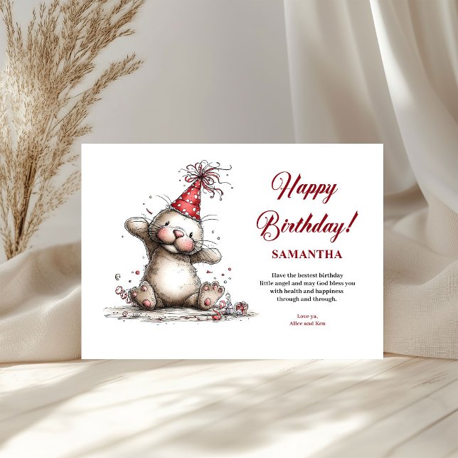 Delightful whimsical animals birthday art greeting (Delightful whimsical animals birthday art greeting card

)