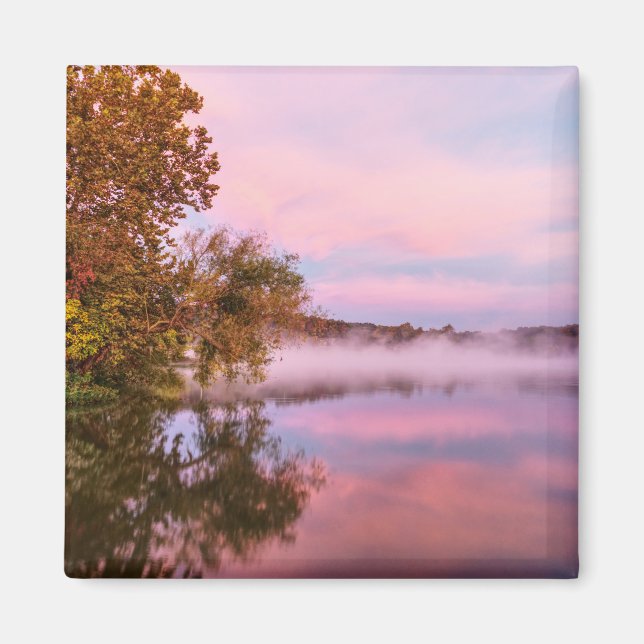 Delightfully Pink Morning Magnet (Front)