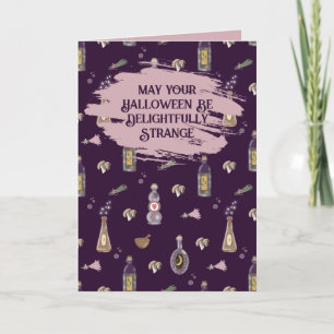 Delightfully Strange Halloween Greeting Card